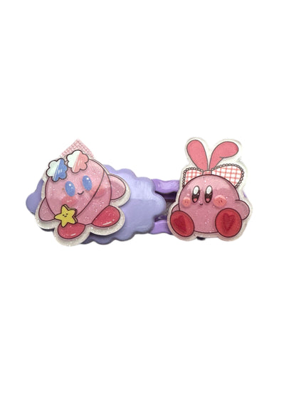 Barrette 16- kirby fashion et nuage purple