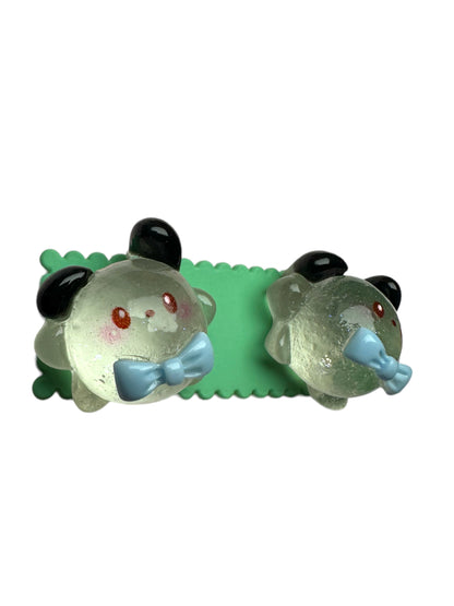 Barrette 25 - Pochacco et biscuit vert