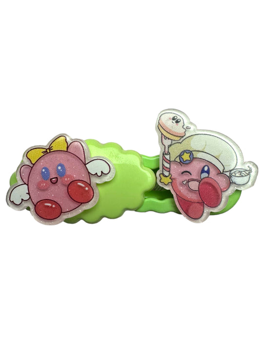 Barrette 4 - Kirby ailes d’ange et Nuage vert