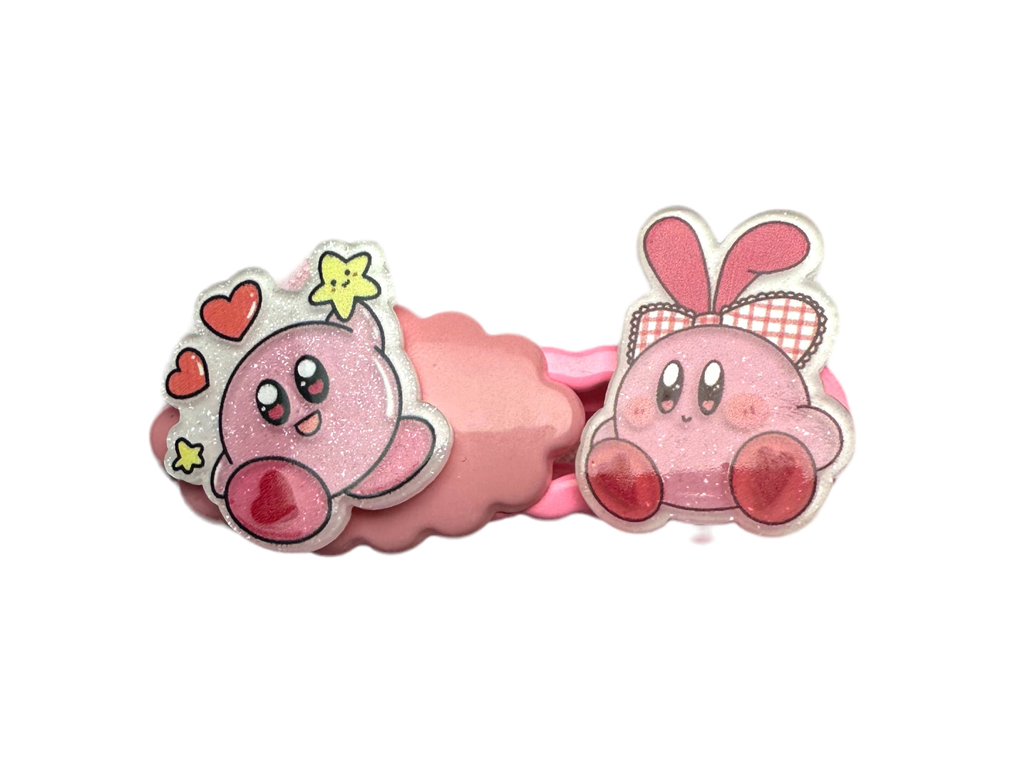 Barrette 17- Kirby Love Power et nuage rose