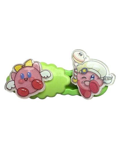 Barrette 4 - Kirby ailes d’ange et Nuage vert