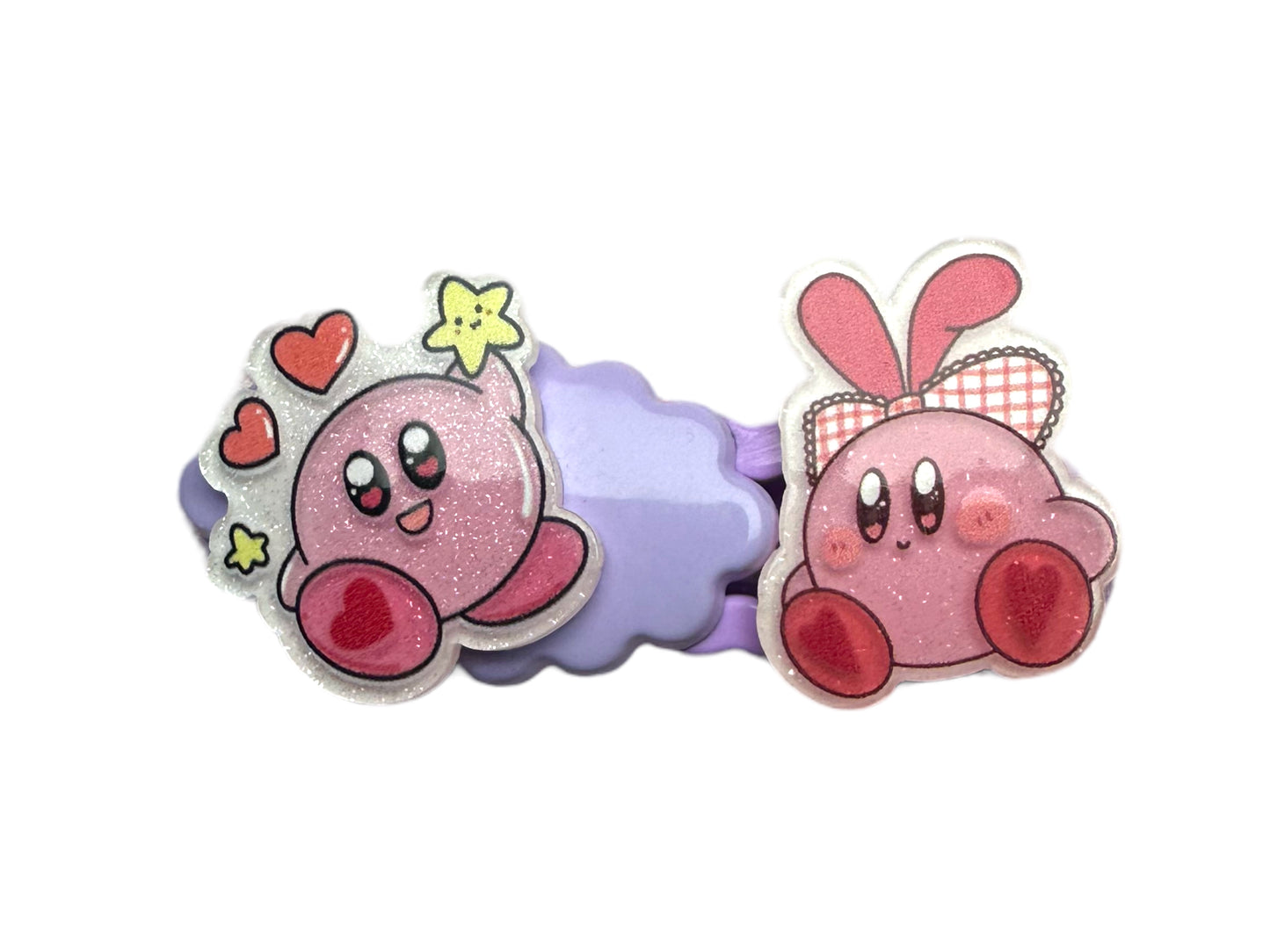 Barrette 18- Kirby Love Power et nuage purple