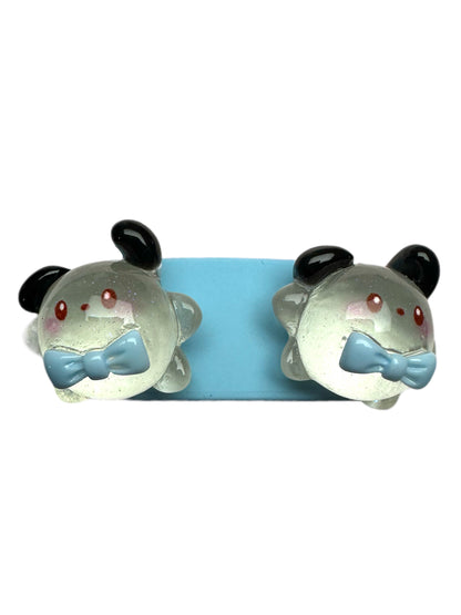 Barrette 23 - Pochacco bleu tendre