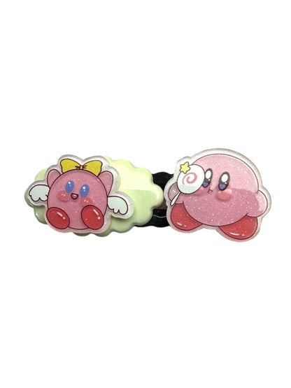 Barrette 15 - Kirby 🎀 et nuage crème