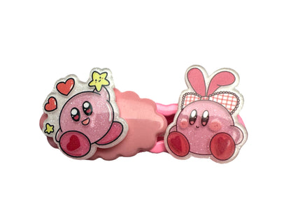 Barrette 17- Kirby Love Power et nuage rose