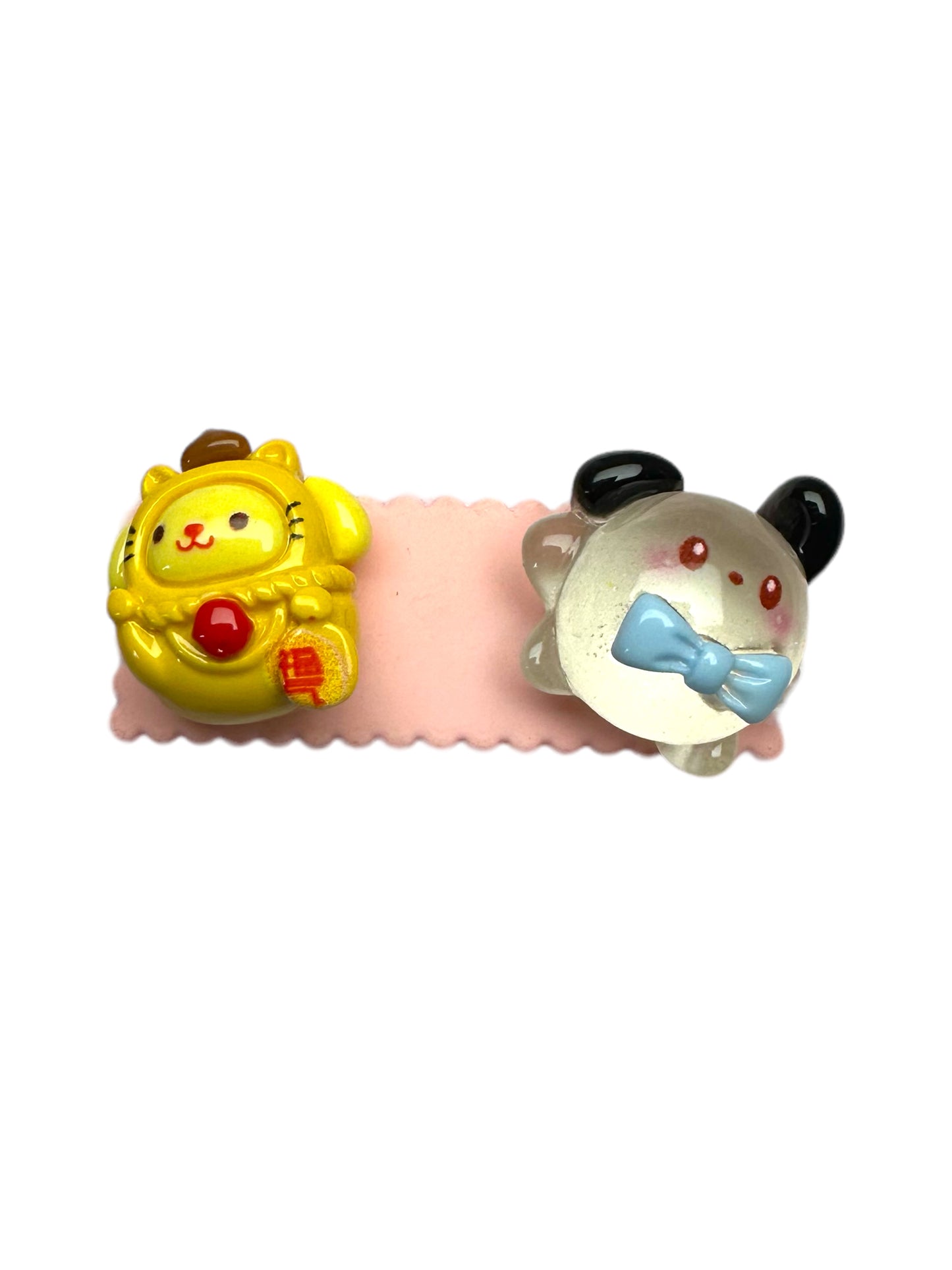 Barrette 40 - Pompom Purin déguisement et Pochacco