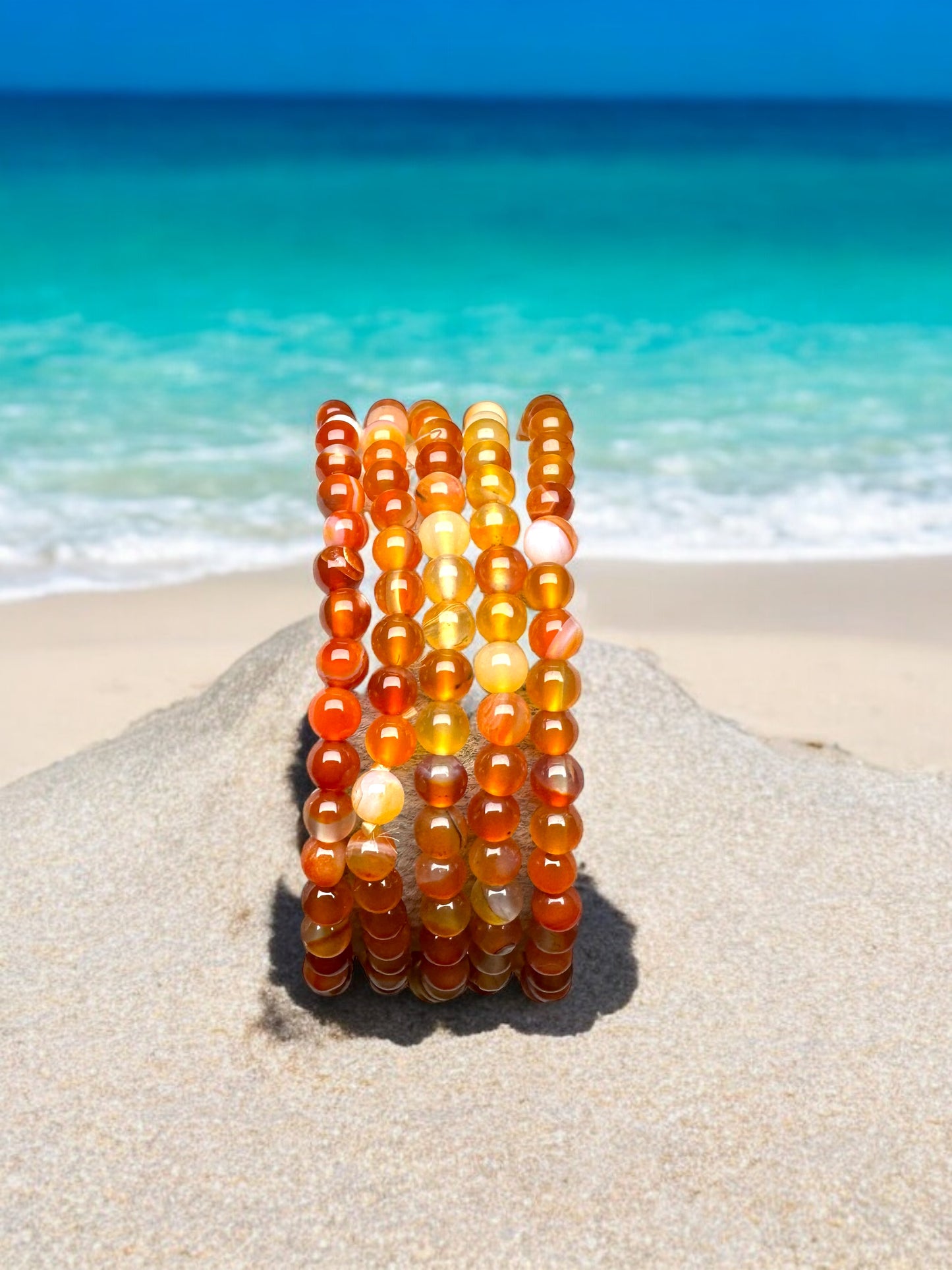 Bracelet en Agate Rouge / Cornaline