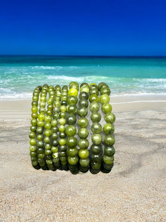 Bracelet en Jade Verte