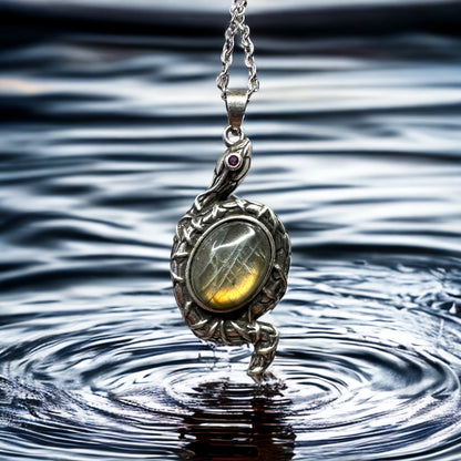 Pendentif en labradorite