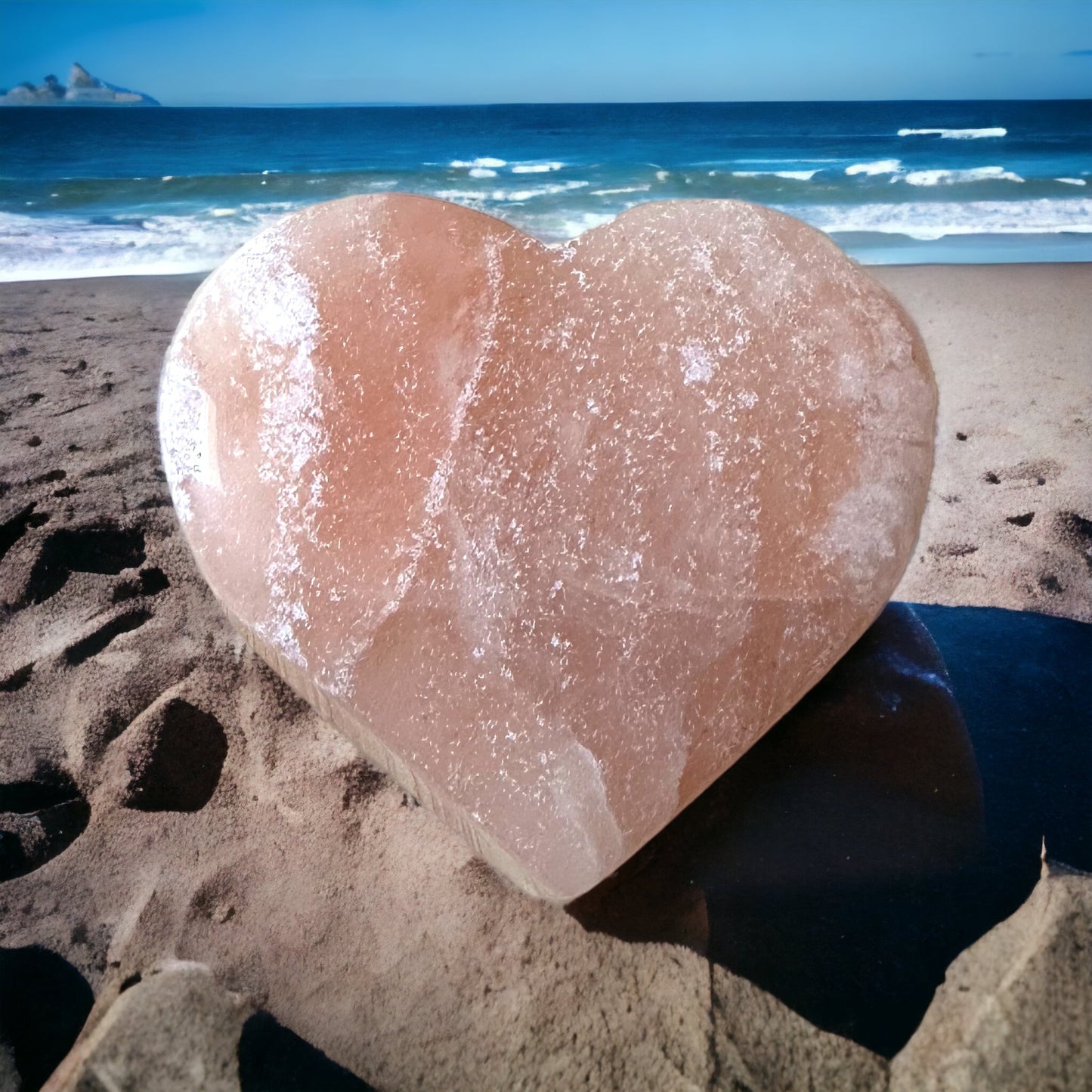 Coeur en agate fleur de cerisier